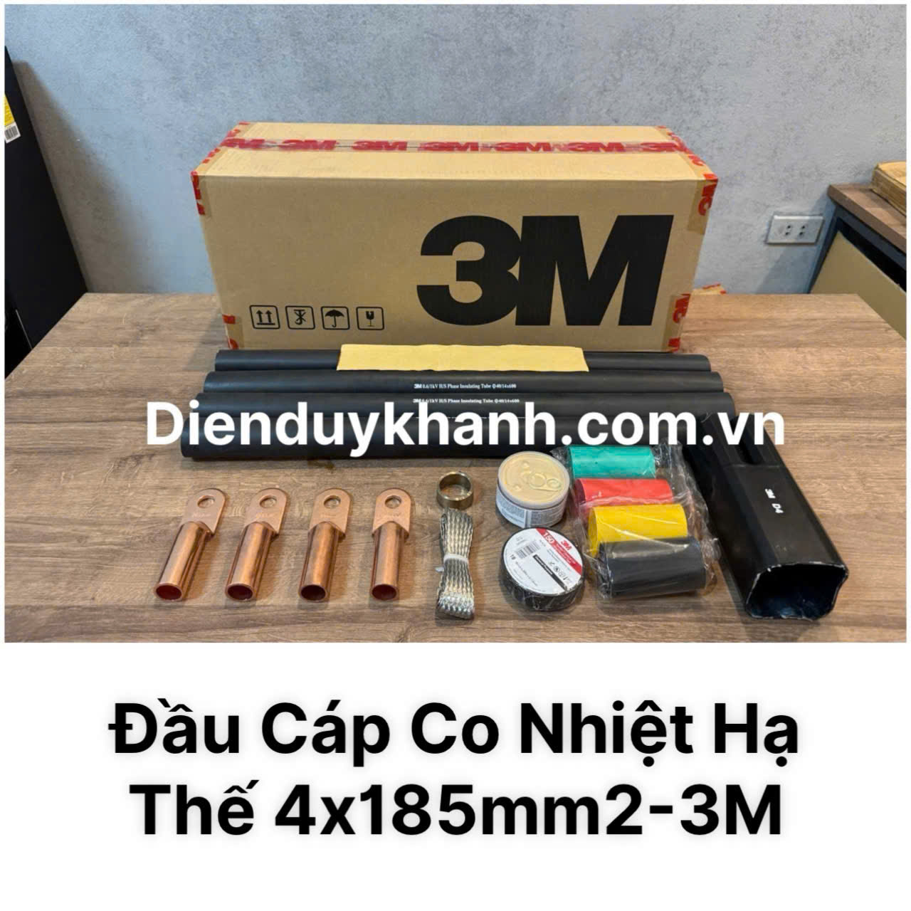 Đầu Cáp Co Nhiệt Hạ Thế 4x185mm2 3M Chính Hãng Giá Rẻ